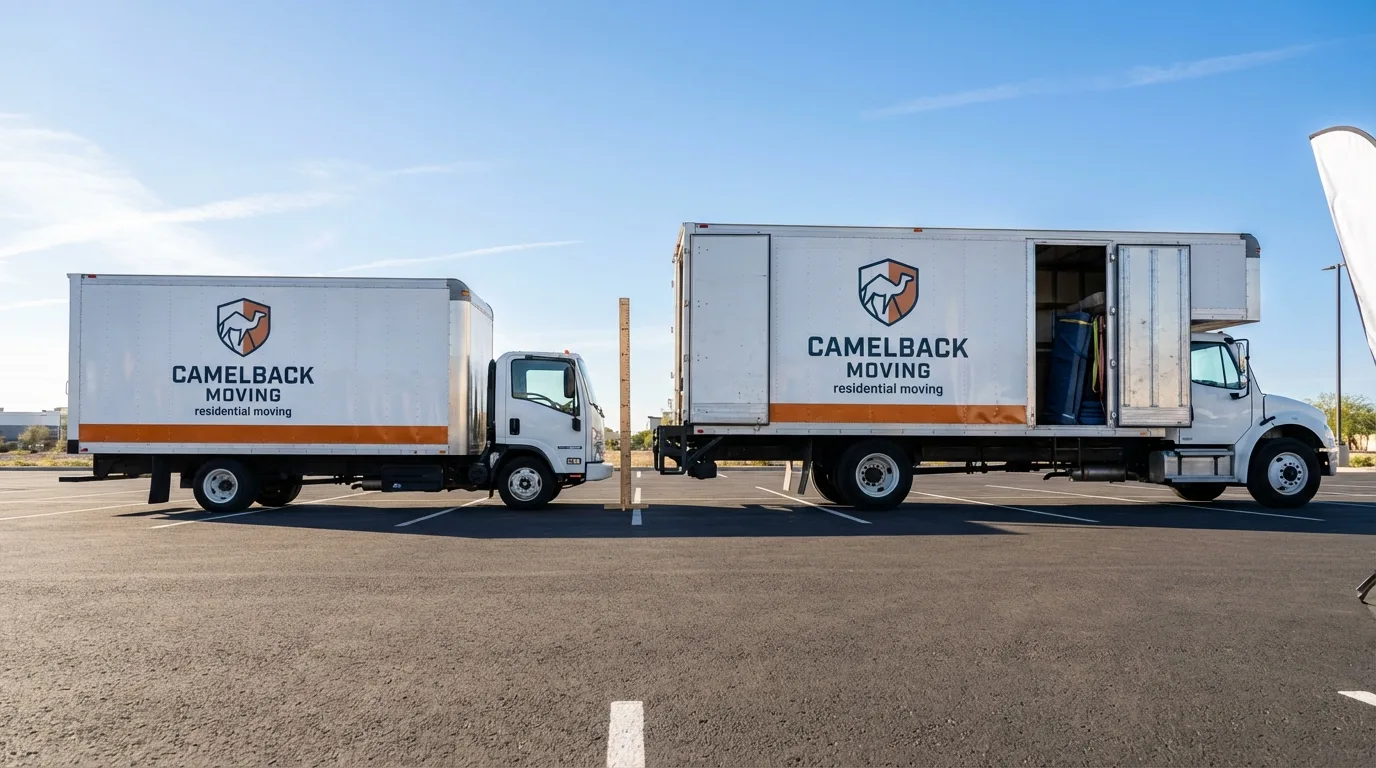 Moving truck size capacity guide in Palo Cedro
